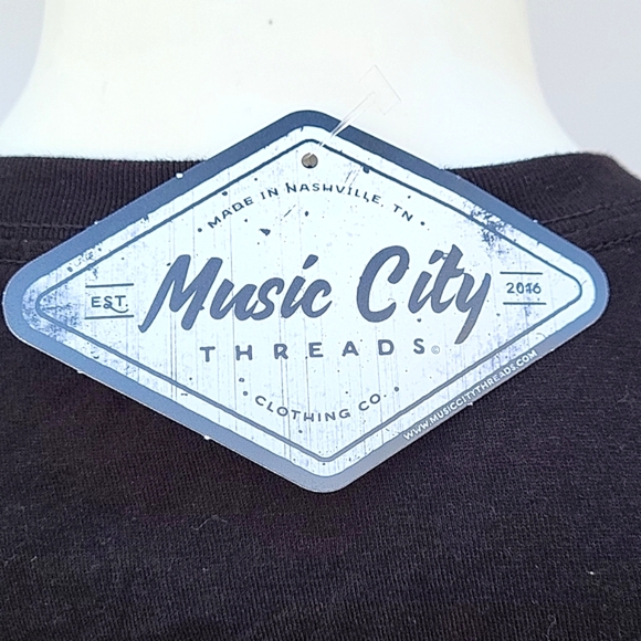 Men's Nashville Music City t-shirt,  black, Johnny Cash Museum, XL, NWT - Picture 5 of 9